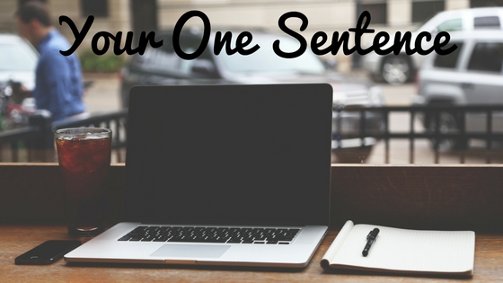 Your ONE SENTENCE
