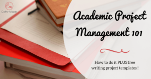 Academic project management 101